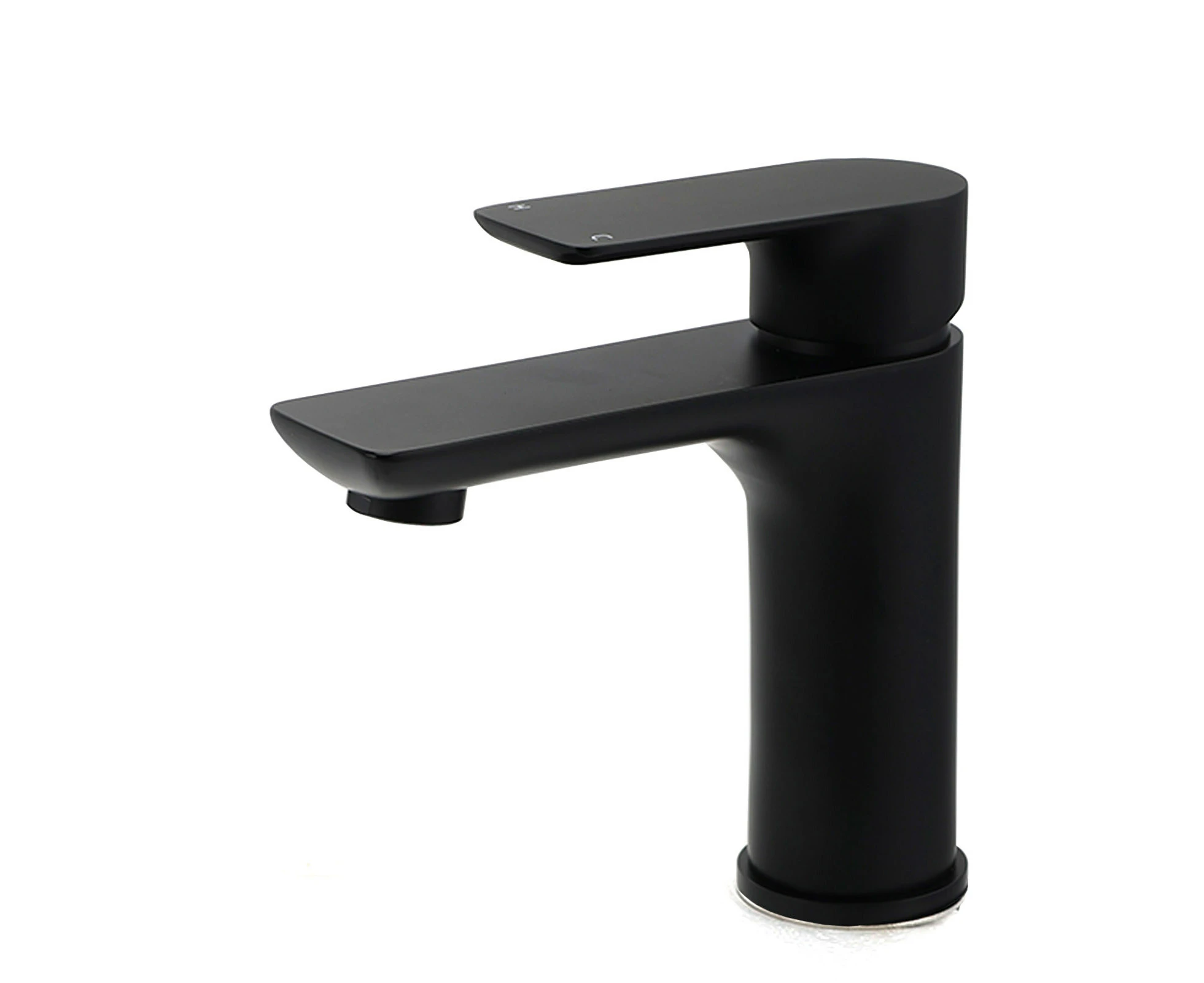 WELS Matt Black Basin Mixer Bathroom Vanity Laundry Sink Flick Faucet Tap Valve