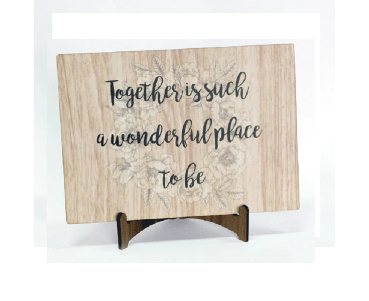 ARTON GIFTWARE Love by Post MDF Postcard+Stand Together