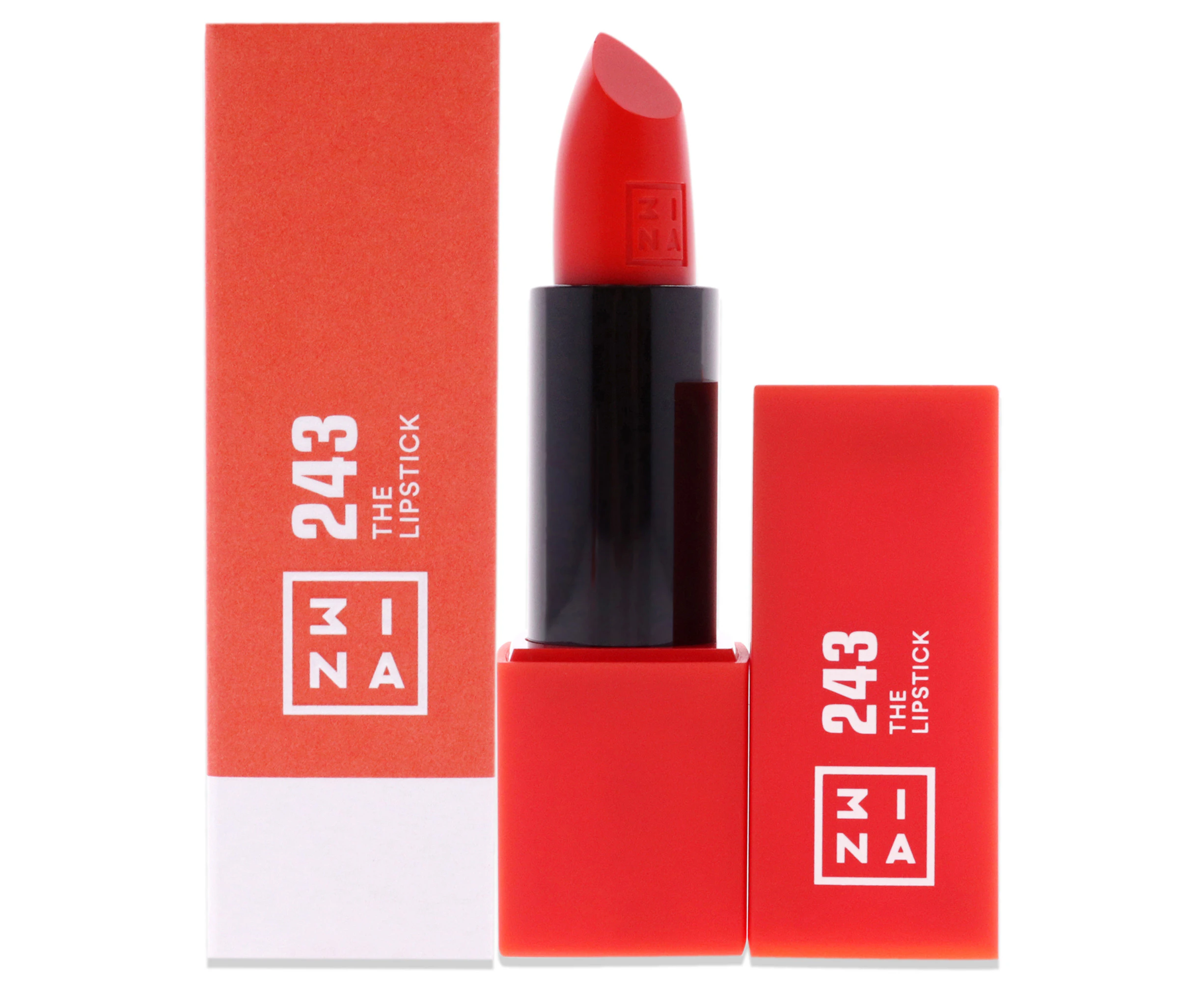 3Ina The Lipstick - 243 Shiny Coral Red FOR Women 0.11 oz Lipstick