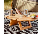 PORTABLE Picnic Table | Wooden | Rectangle Natural