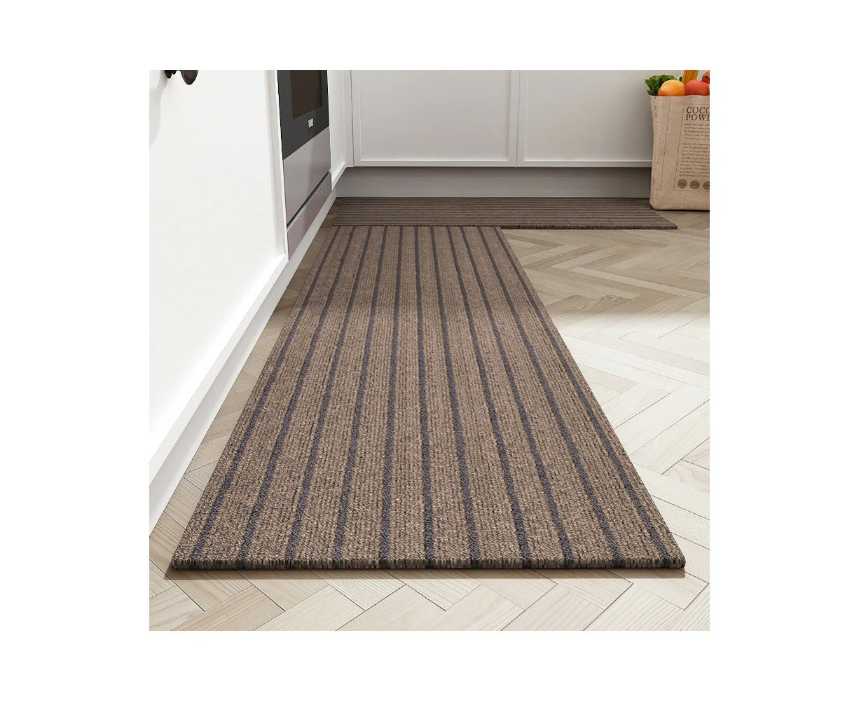 Kitchen Rugs Kitchen Decor Non-Slip Mats, Washable Floor Non-Slip Absorbent Kitchen Foot Mats, Anti Fatigue Mat Standing Mats-Coffee