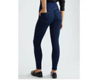 KATIES - Womens Jeans -  Full Length Knit Jean - Dk Wash