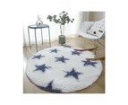 Round Rugs for Bedroom Fluffy Living Room Round Area Rugs Soft Geometric Shaggy Rugs Kids Room Floor Mats-Pattern 2