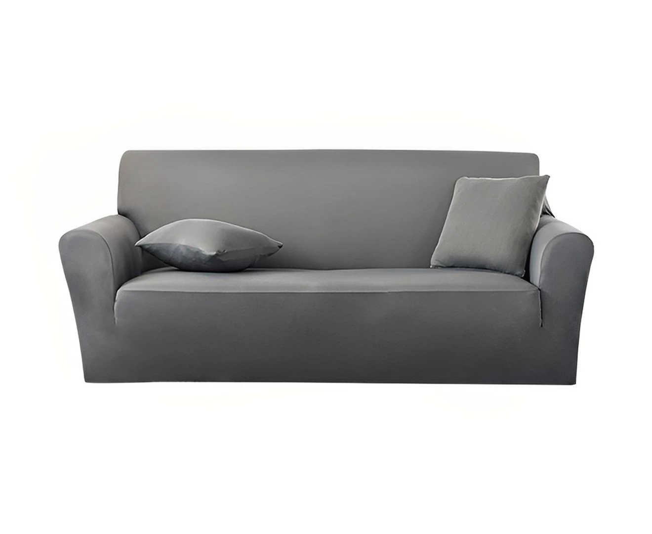 SOGA 4-Seater Grey Sofa Cover Couch Protector High Stretch Lounge Slipcover Home Decor