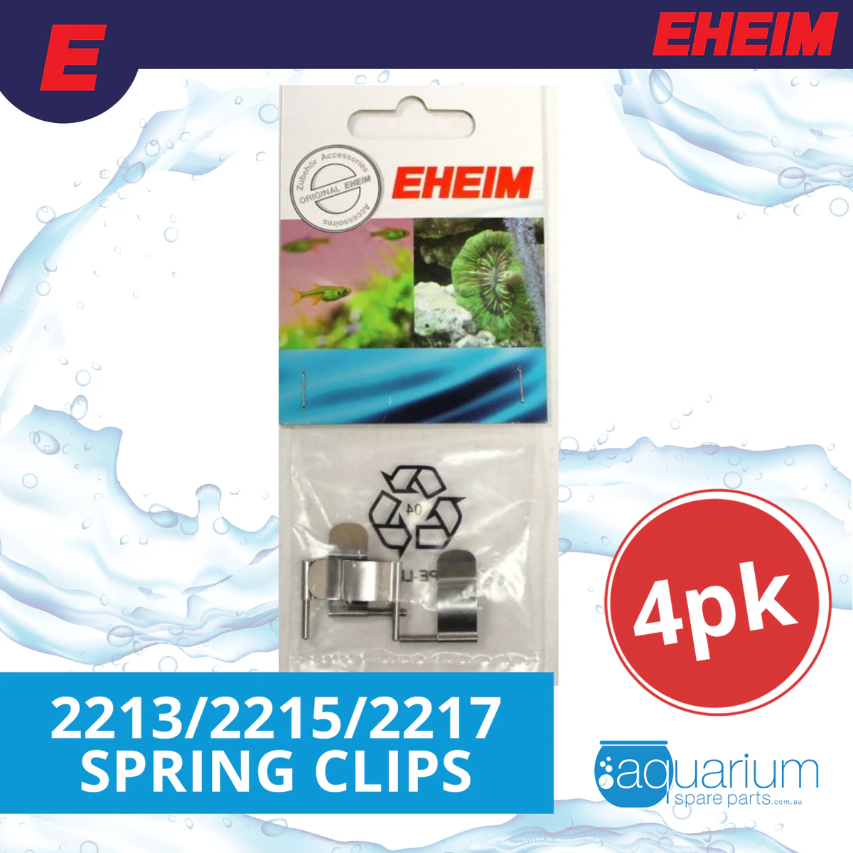 Eheim 2213/2215/2217 Spring Clip (4pk) (7470650)