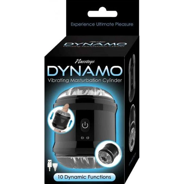 Nasstoys Dynamo Vibrating Masturbator Cup Black: Powerful Pleasure For Men