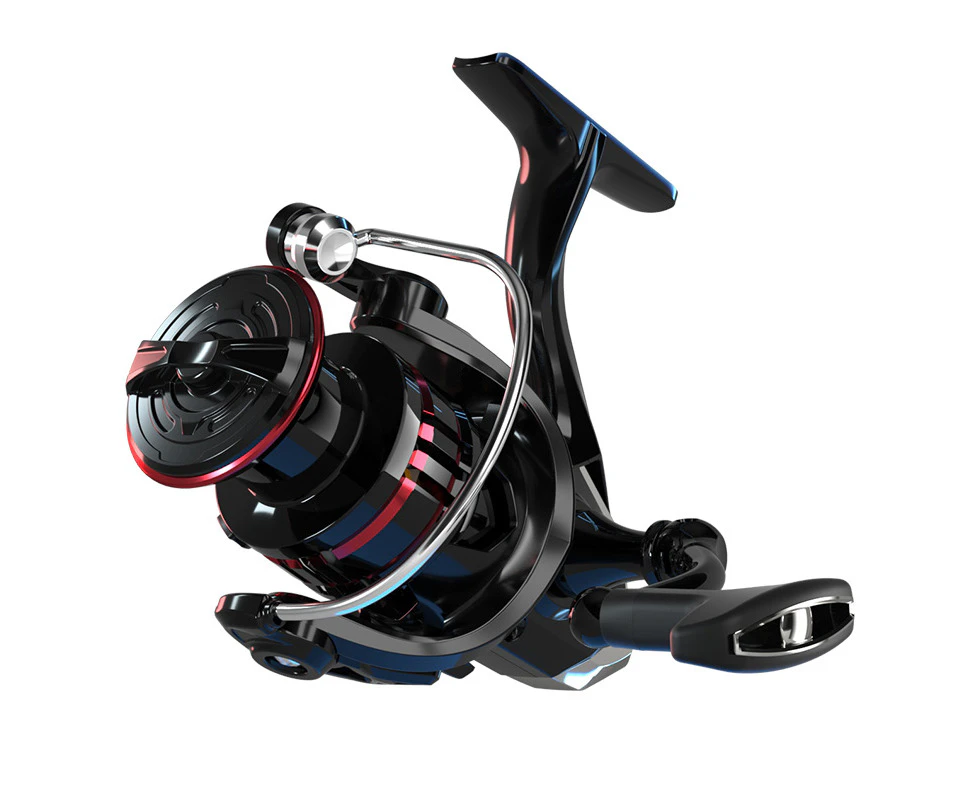 Tick-tock Sound Alert Spinning Fishing Reel, Model: HQ4000 - Rubber Soft Grip