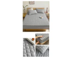 Bed Sheet Set with Pillowcases Waterproof Quilted Bed Sheets All-Inclusive Bedspread Sheet Non-Slip Mattress Protector-Khaki 2