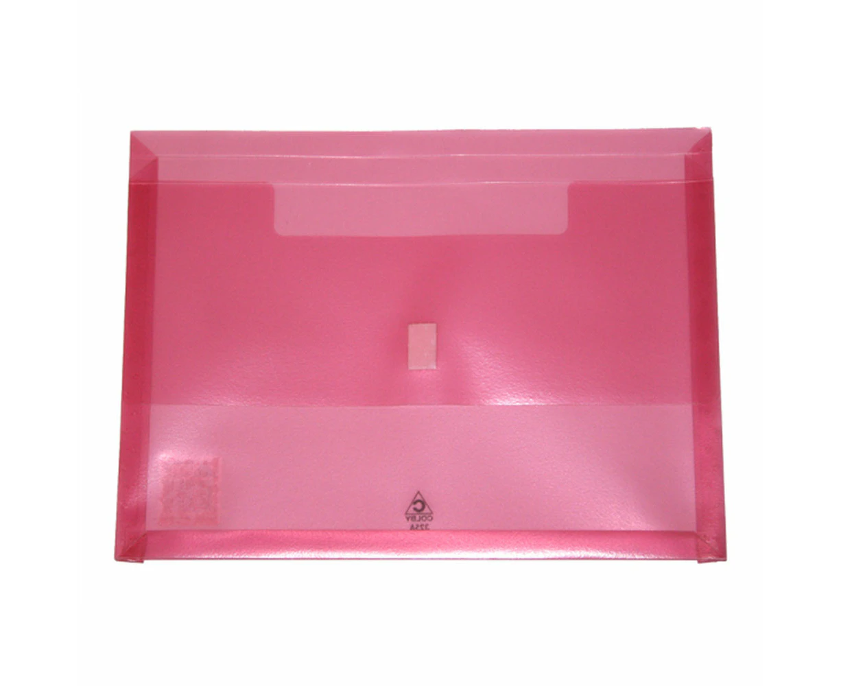 Colby A4 Pollywally Document Wallet 325A - Pink