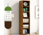 Solid Bamboo Corner Storage Organizer Plan Stand Book Shelf 5/6/7 Tier