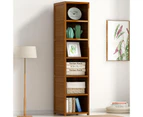 Solid Bamboo Corner Storage Organizer Plan Stand Book Shelf 5/6/7 Tier