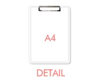 Round-shaped Flappg Music Notes Clipboard Folder Cartoon Office Pad Bussiness A4