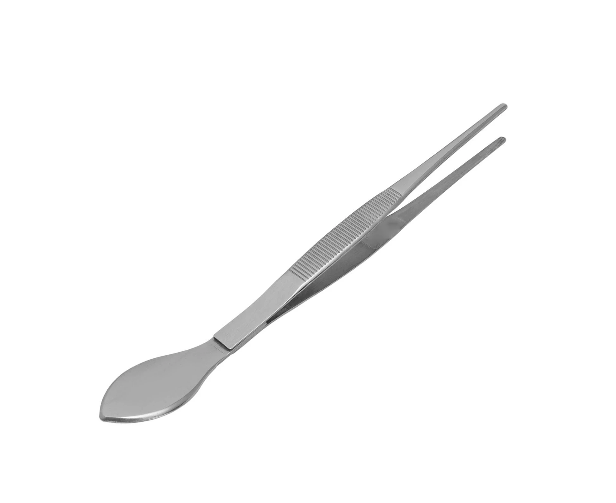 Bonsai Tweezers Stainless Steel Straight Serrated Tips Potted Plant Soil Loosening Spatula