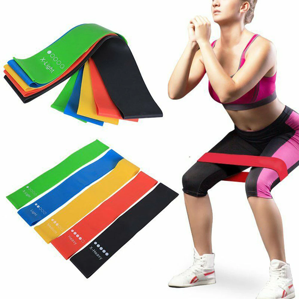 Five-Piece Fitness Exercise Workout Resistance Band