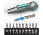 Cordless Screwdriver, Mini Electric Screwdriver Set, Rechargeable Cordless Power Repair Tool Kits with 13 PCS Bits, Type-C Charging Cable