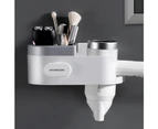 Wall-Mounted Hair Dryer Holder Bathroom Shelves Storage Rack Organizer Wall Shelf For Bathroom Accessories