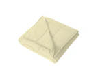 WEIGHTED BLANKET LONG SINGLE Heavy Gravity CREAM 4.5KG