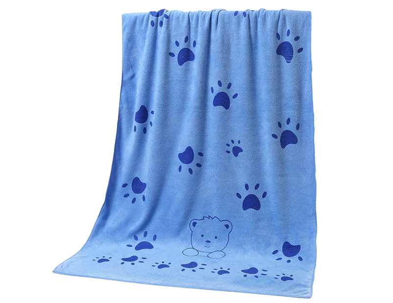 puluofuh Bath Towel Strong Water Absorption Quick-drying Cartoon Printing Comfort Kids Absorbent Shower Towel Washroom Supplies-L