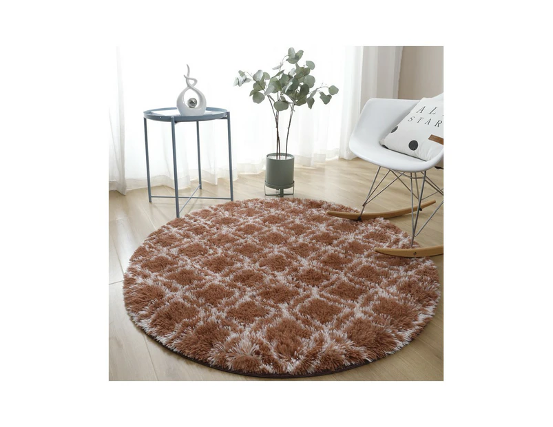 Round Rugs for Bedroom Fluffy Living Room Round Area Rugs Soft Geometric Shaggy Rugs Kids Room Floor Mats-Pattern 11