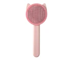 Stainless steel dog comb-pink