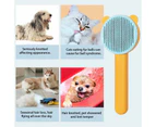 Professional Pet Hair Cleaner Brush Needle Comb Pet Grooming Comb Cat Dog orange