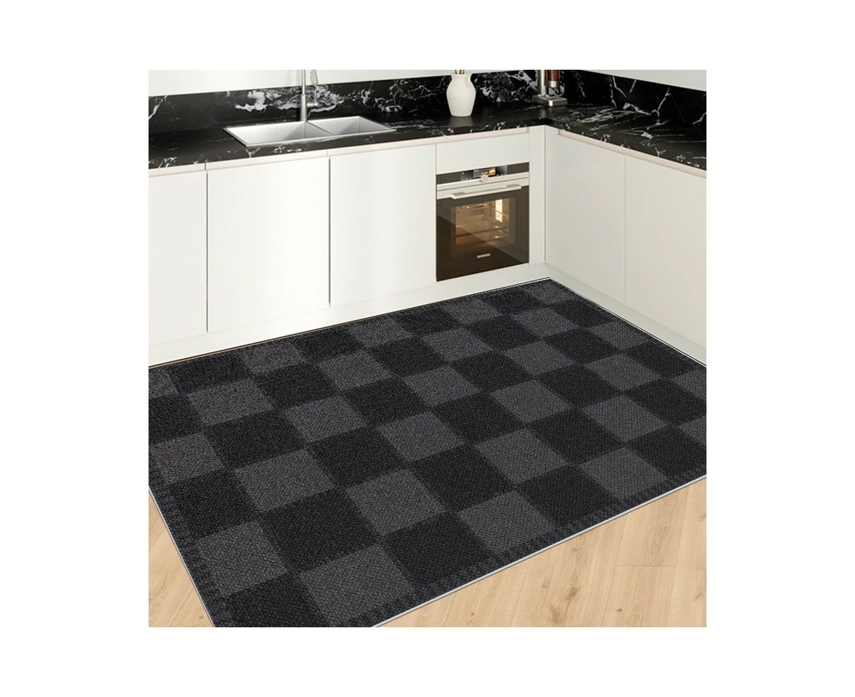 PU Leather Anti-Slip Floor Mat Kitchen Rug, Comfortable Kitchen Standing Mat Sink Laundry Room Floor Mat-Pattern 7