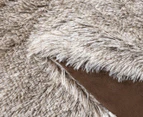 Gioia Casa Tie Dye Shaggy Microfibre Throw Blanket - Chestnut