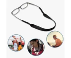 Sunglasses Strap Sports Band Glasses Neck Cord Neoprene Eyewear Black   - Black