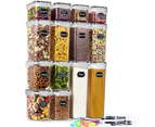 14pcs Airtight Food Storage Containers Kitchen Dry Food Pantry Organization Set