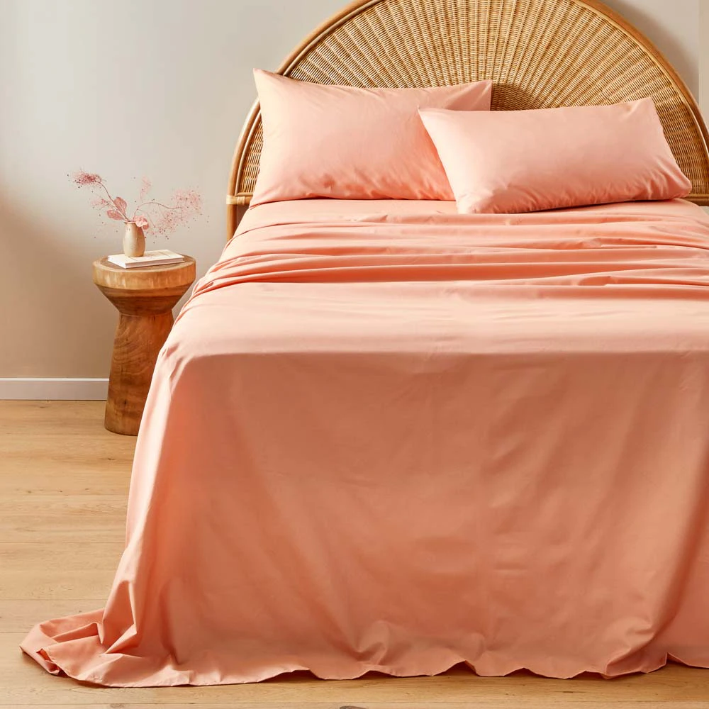 Adorn Living Cotton Rich Sheet Set - Apricot - Queen