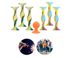 Hansona Silicone Suction Cup Darts Double Head Interactive Throwing Darts