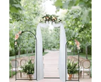 Metal Arch Backdrop Black/White Stand Gold Wedding Arch Stand Set of 3 (6FT/5FT/4FT) Square Arched Frame for Outdoor Birthday Party Ceremony