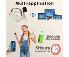 Karaoke Machine Toy for Kids, Bluetooth Microphone Portable Wireless Karaoke Machine Handheld with LED Lights, for 4,5,6,7,8,9,10,11,12+ Years Old