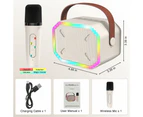 Karaoke Machine Toy for Kids, Bluetooth Microphone Portable Wireless Karaoke Machine Handheld with LED Lights, for 4,5,6,7,8,9,10,11,12+ Years Old