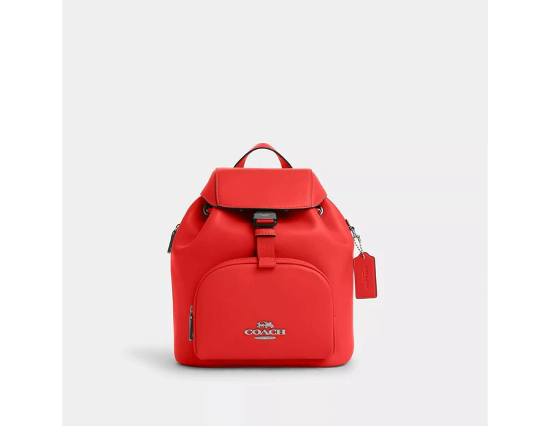 Coach Outlet Pace Backpack - silver/miami red