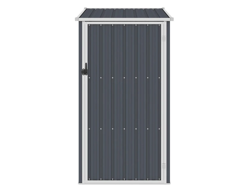 Garden Shed Anthracite 87x98x159cm Galvanised Steel Storage Shed Without Floor