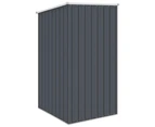 Garden Shed Anthracite 87x98x159cm Galvanised Steel Storage Shed Without Floor