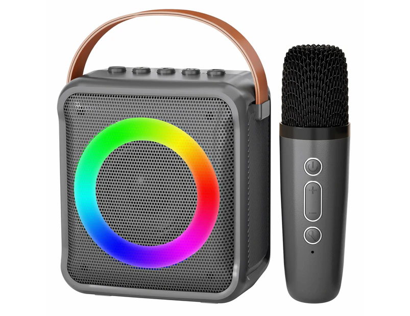 Toys Karaoke Microphone Machine for Kids, 4-12 Years Old Girls Birthday Gifts, Portable Speaker with 2 Kids Microphone Toys for Girls Boys Age 3, 4