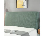 Elastic Bedhead Cover Headboard Bed Head Velvet Protection Cover Solid - Green