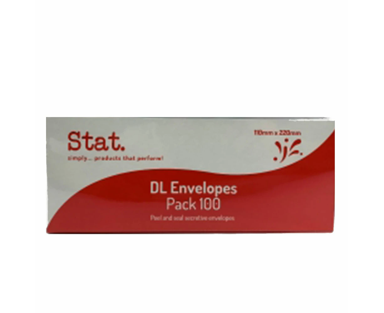 Stat Peel & Seal Secretive Envelopes 100pcs - DL