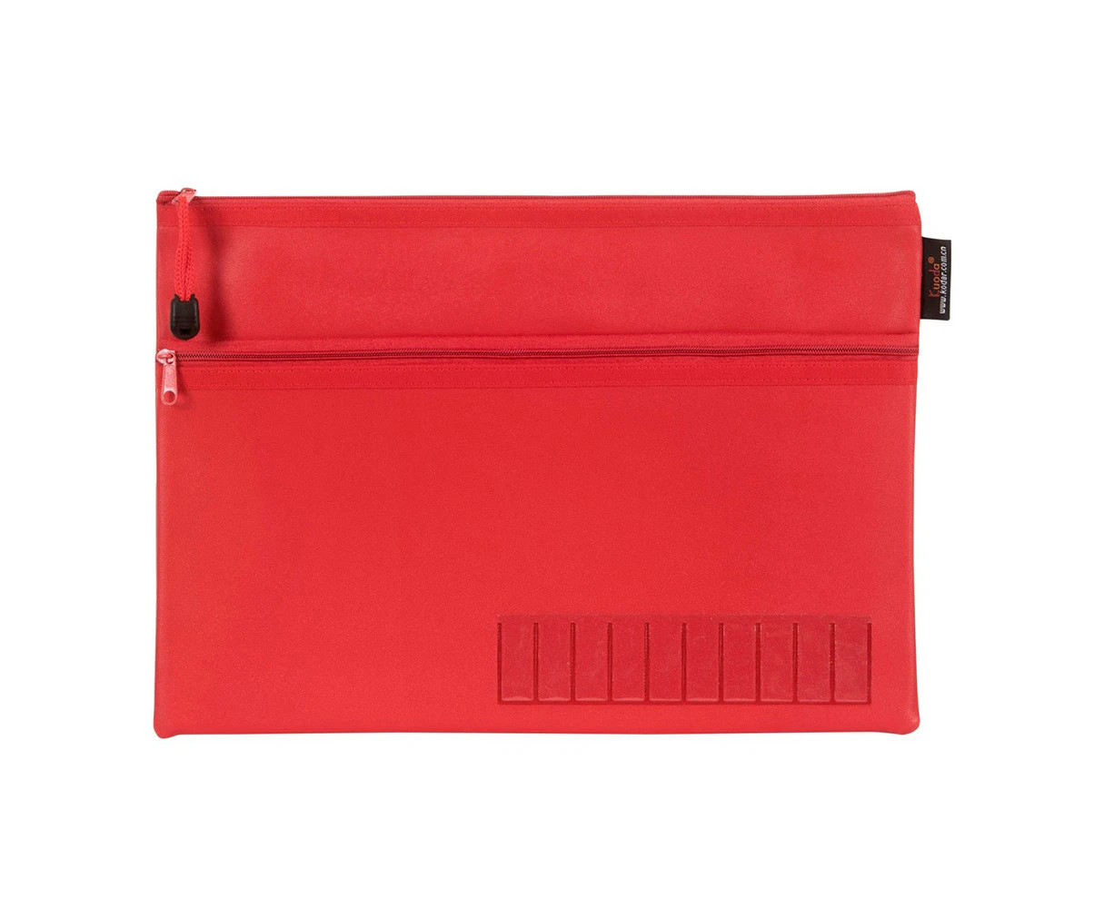 Celco 2 Zip Pencil Case 345x264mm (Red)