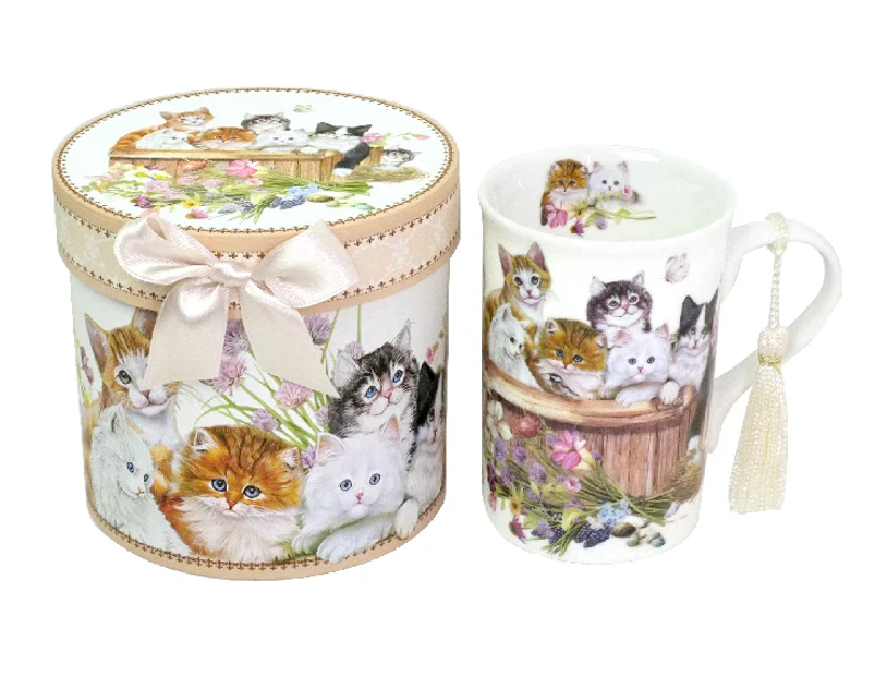 ARTON GIFTWARE T Time Mug with Gift Box Cuddly Kittens
