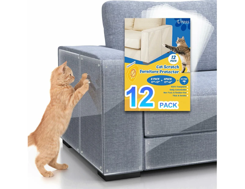 Cat Furniture Protector - 12 Pack Couch Corner Sofa Guards for Cats