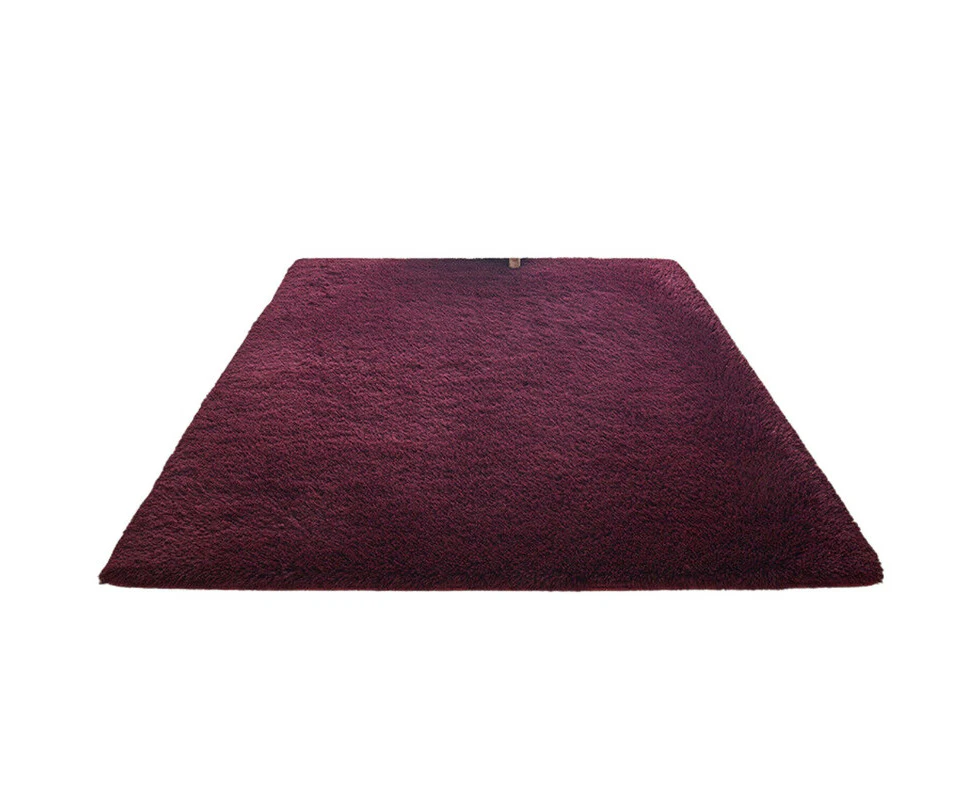 Floor Rug Rugs Fluffy Area Carpet Shaggy Soft Large Pads Living Room Bedroom Pad-Dark Red-200*300cm