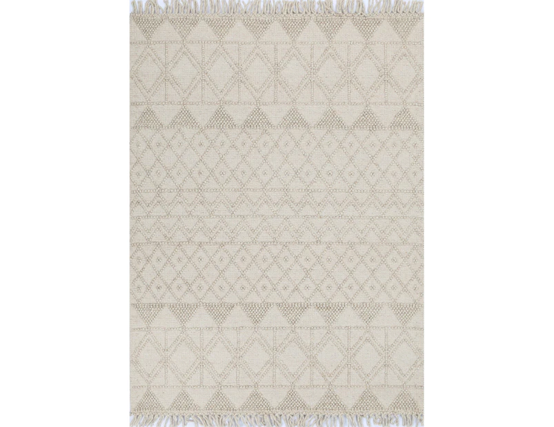 Marco Diamonds Brown Wool Rug