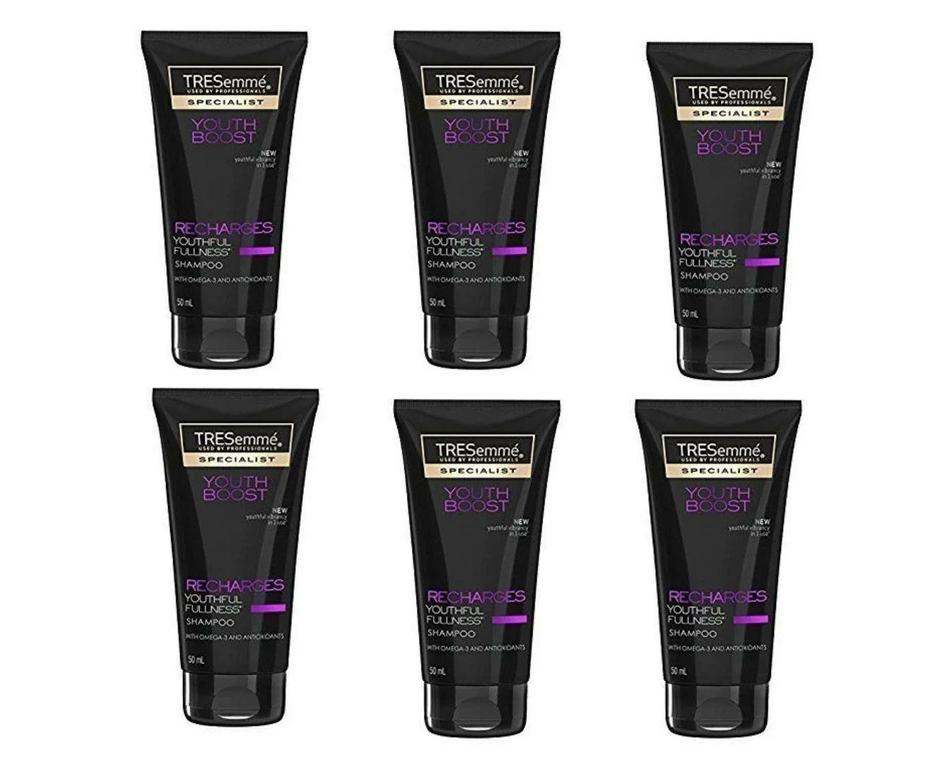 Tresemme Youth Boost Shampoo 50 ml - Pack of 6