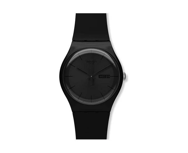 Swatch Unisex So29b706 Quartz Watch In Black