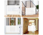 ADVWIN Retractable Dog Safety Gate Security Fence Mesh Barrier Guard For Doorways, Stairs, Hallways 180CM White