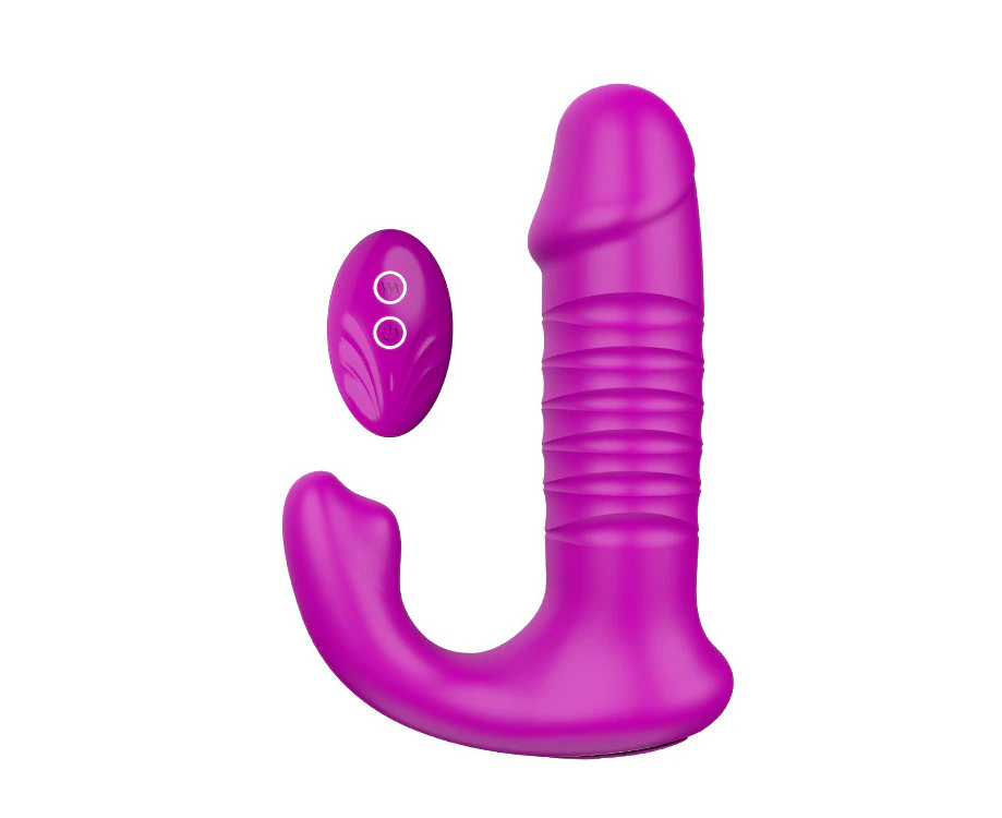 Wireless remote control wearable dildo vibrator female sex toy retractable vibrator