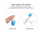 17 PCS Soft Ear Wax Removal Cleaner Earwax Remover Spiral Swab Handle Safe 16 Head Tip Tool